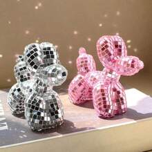 Decoración de bola de discoteca linda para perro, decoración estética para dormitorio, apartamento, dormitorio, lindo adorno de animal, regalo para amantes de los perros - Multicolor - Ver 4