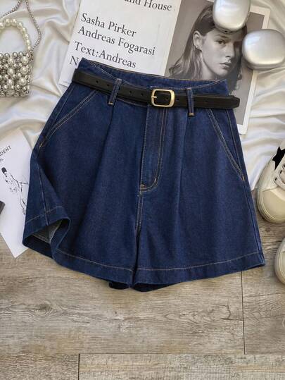GlowEve Women's Summer Commuter Denim Shorts