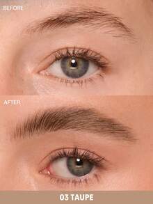SHEGLAM Brows On Demand 2-In-1 Brow Pencil-Taupe Waterproof Liquid Eyebrow Pen Sweat-Proof Anti-Oil Brow Filling Outlining Eyebrow Cream Gel Makeup Brow Pomade Brand Beauty Makeup Face Paint Cosmetic For Women Girls Perfect For Spring Summer Ideal For Y2K Fancy Fashion Suitable For Birthday Mother'S Day Gift Rave Party Ready Best Color - Taupe - View 4