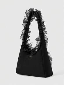 ROMWE Grunge Punk Bolso de mujer - Negro - Ver 4