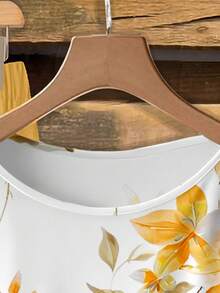 SHEIN LUNE Bộ đồ nữ gồm áo sơ mi thắt nơ và quần ống đứng dáng rộng, kiểu dáng thường ngày. - Nhiều màu - Xem 3