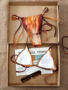 Swim SXY Áo bikini nữ - màu nâu - Xem 2