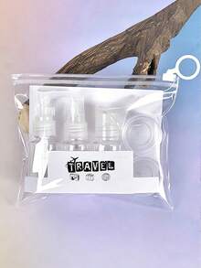 7Pcs Travel Toiletries Bottles Set, Leak-Proof Refillable Spray Containers For Shampoo Lotion, Portable Cosmetic Accessories For Men Women - Multicolor - View 12