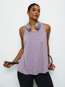 Voyena ملابس علوية رياضية بدون ظهر للنساء كبيرات الحجم - Bold Plum - مشاهدة 7