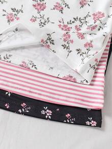 Sparklyn Set de 3 camisetas de hombros descubiertos multicolor para niñas de vacaciones - Multicolor - Ver 6