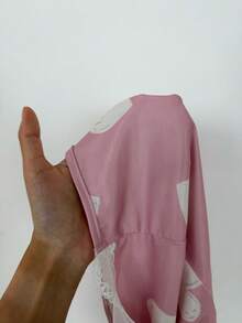 ZzzCrew Heart Print Lace Camisole & Pants Pajama Set - Pink - View 5