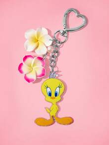LOONEY TUNES X SHEIN 可愛卡通鋅合金包包吊飾、吊飾、紀念品、收藏品，適合作為禮物、錢包、書包、背包、汽車配件 - 彩色 - 查看 5
