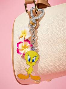 LOONEY TUNES X SHEIN 可愛卡通鋅合金包包吊飾、吊飾、紀念品、收藏品，適合作為禮物、錢包、書包、背包、汽車配件 - 彩色 - 查看 3