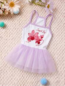 PETSIN 1 chiếc váy len cho thú cưng in chữ Red Magnolia màu tím, mềm mại và thoáng khí, chống rụng lông. - Màu tím - Xem 1