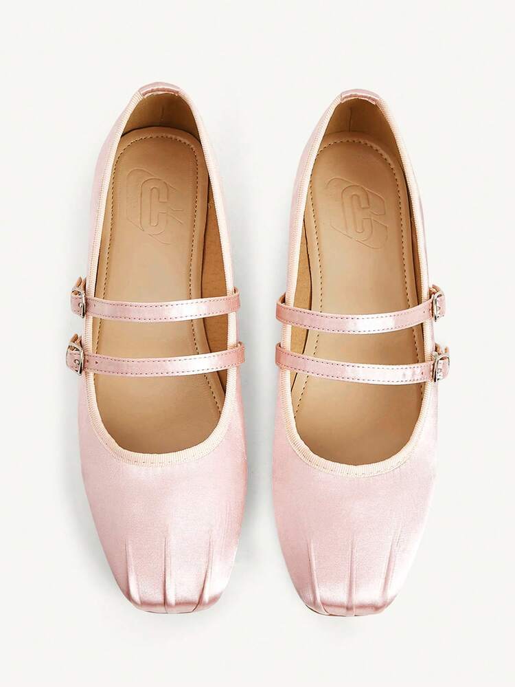 CUCCOO CHICEST Women's Flat Slip-On Shoes, Mesh Embroidery Square Toe Mules, Elegant & Charming Style Elegant Shoes Wedding Shoes