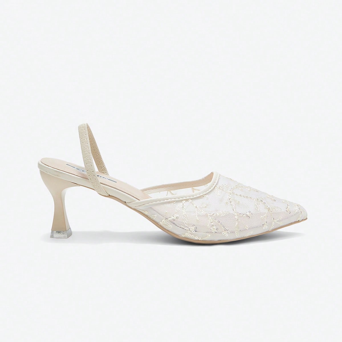 Nuevos zuecos de tacón alto estilo chino en color blanco, sandalias convertibles con punta puntiaguda, bordado de encaje para mujer, atuendos de vera