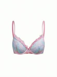 PetitDoll 1pc Lace Sweetie Underwire Bra For Women - Multicolor - View 5