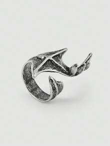MortiRose Un anillo de mujer con estilo gótico retro y personalizado con un diseño elegante - Sustituto Platino - Ver 8
