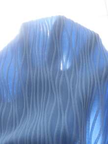 SHEIN 少女纹理蕾丝拼接贝壳装饰露背度假连衣裙 - 藍色 - 查看 6