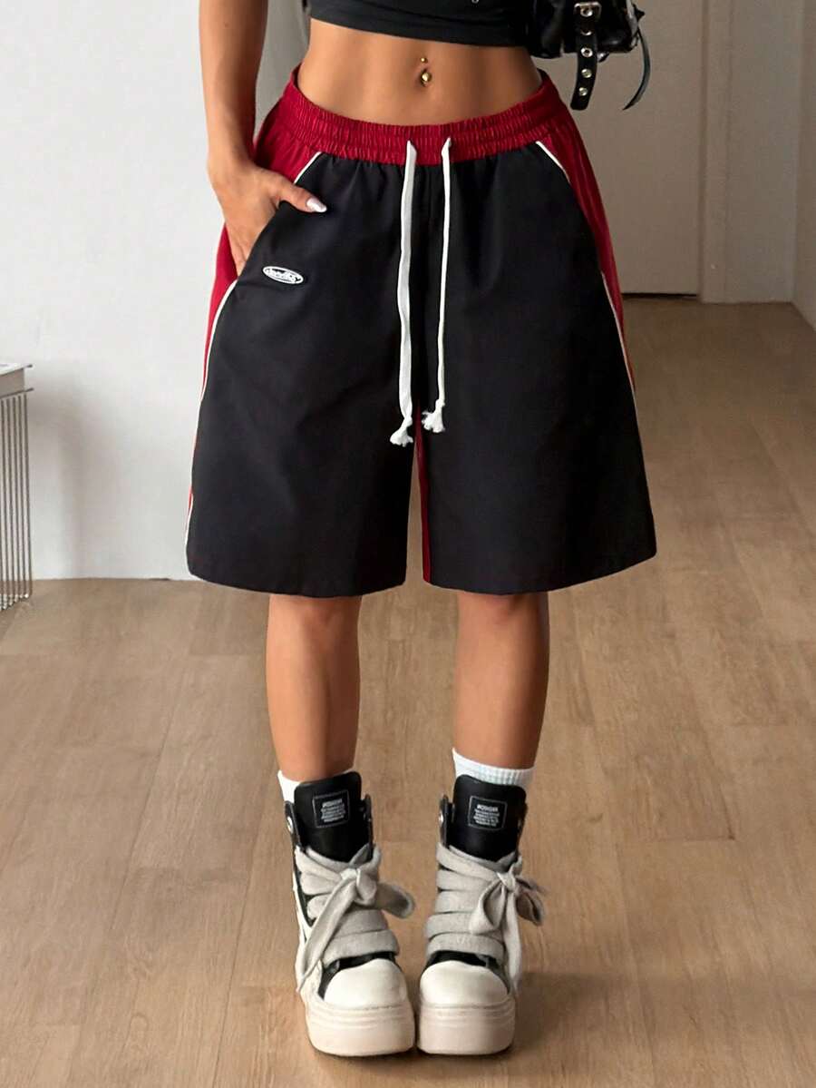 Coolane 男女夏季街头服饰比赛日运动狂欢节服装印花透气网眼运动短裤 - 彩色 - 查看 1