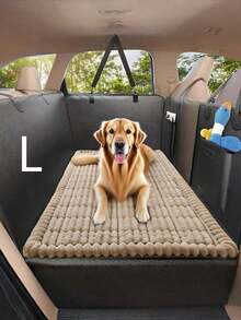 1pc Non-Slip Car Dog Mat, Heavy-Duty Pet Seat Cushion With Rear Extension Pad - Anti-Bite Wearing Floor Liner For SUVs, Sedans & Trucks (Small/Medium Large Breeds) Easy To Clean Polyester Travel Protector, Seat Protector For Dogs, Dog Car Seat Cover Extender, Pet Car Mat, - Multicolor - View 9