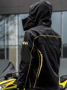 Motorcycle Rain Suit In Roll Pack, High Waterproof Motorcycle Rainwear, Rain Jacket & Pants Set With Matching Rain Gloves, Premium Spring Riding Rain Gear, Ideal Travel Companion Gift, Must-Have Cycling Accessory - multicolor - View 2