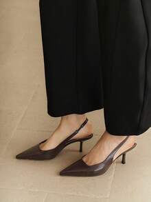 Eladyva Pointed Toe High Heel Sandals For Women - Brown - View 5