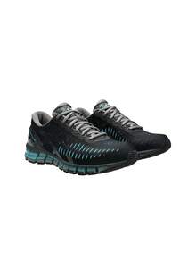Asics GEL-Quantum 360 Women's Sneaker Black / Aquarium 1203A750 - Black and Turquoise - 查看 3