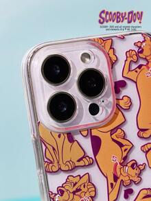 Joivida SCOOBY-DOO X Ốp bảo vệ chống sốc trong suốt màu hồng Sco Oby Doo Glitter cho iPhone - Nhiều màu - Xem 4
