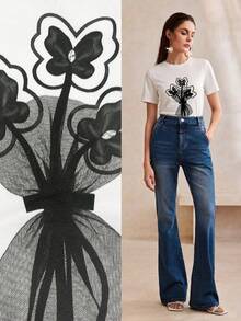 Women T-Shirts - 白色 12 - 查看 3