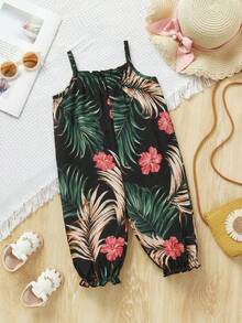 SHEIN Newborn Baby Girl Cute Casual Vacation Romper - Multicolor - View 5