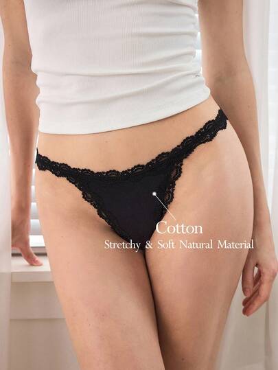 Ocili Quần lót 100% cotton, mềm mại, thoải mái, kiểu dáng tối giản, thích hợp để phối cùng đồ lót ren.