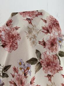 Vionelle Blusa de manga corta con cuello de volantes, talla grande, primavera/verano - Multicolor - Ver 8