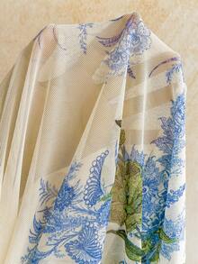 Soleia New Back To School Casual Vacation Western Beach Wedding Guest Outfit Graduation Brunch Women's Clothing St. Patrick's Day Spring Break Easter Music Festival Elegant Bohemian Tropical Elegant Mesh Print Sexy Deep V Cowl Neck Metal Decor Elegant Women's Outfit Women's 2-Piece Set - Multicolor - View 4