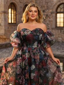 Glamrae Plus Size Elegant Formal Dark Green Keyhole Neck Heavily Embellished Chain Pleated A-Line Dress Luxurious Spring Prom Evening Party Wedding Guest - Green - View 11