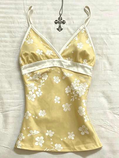 Glimmora Women's Floral Print Fashionable Elegant Camisole