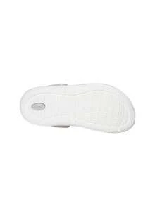 Crocs Literide Kids Clogs Pink White 205964 - Pink and Grey and White - View 3