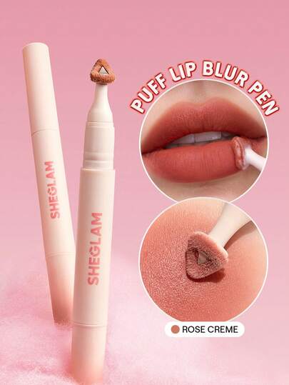 SHEGLAM Marshmallow Puff قلم تمويه الشفاه-212 Rose Creme علامة تجارية جمال مكياج ميكب مستحضرات تجميل للنساء الفتيات مثالي لفصل الصيف الربيع مثالي ل- Y2K أزياء أنيقة عيد الأم هدية حفلة جاهز أفضل لون