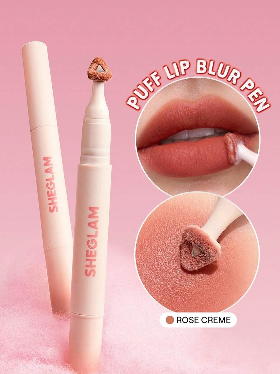 SHEGLAM Marshmallow Puff 唇部暈染筆-212 Rose Creme 品牌美妝化妝品 適合女士與女孩 - 212 玫瑰奶油 - 查看 1