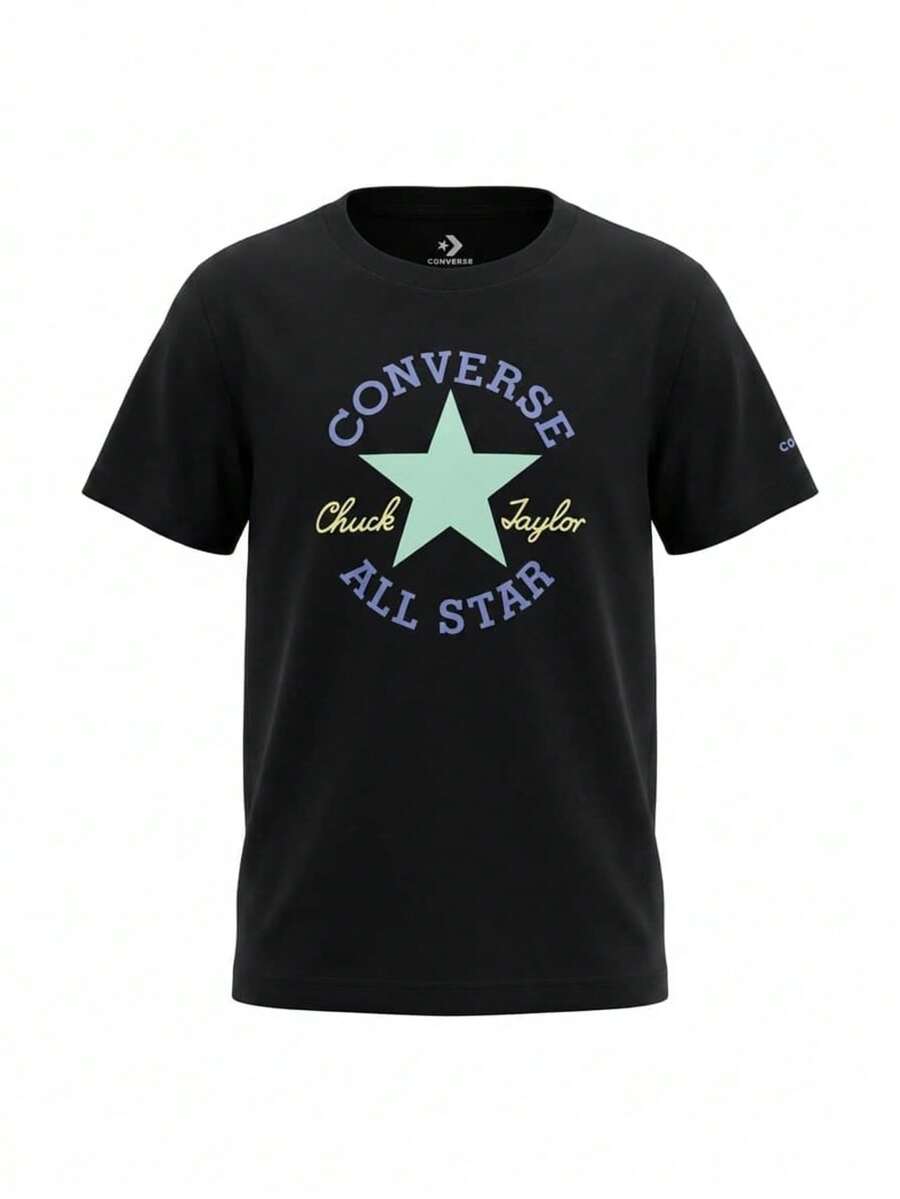 Converse Boys T-Shirts Black - 黑色 - 查看 1