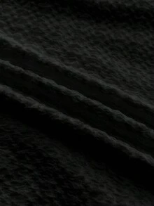 SHEIN 少女连体泳衣，贝壳和海星图案，夏季沙滩度假泳装 - 黑色 - 查看 3
