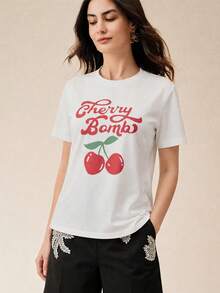 Women T-Shirts - 白色 11 - 查看 3