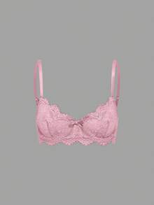 ROMWE Bộ 3 áo ngực không gọng viền ren, kiểu dáng thường ngày. - Nhiều màu - Xem 11
