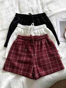 Glimmora Bộ 3 quần short nữ dáng rộng, thoải mái, thích hợp cho thể thao, mặc hàng ngày và hẹn hò. - Nhiều màu - Xem 4