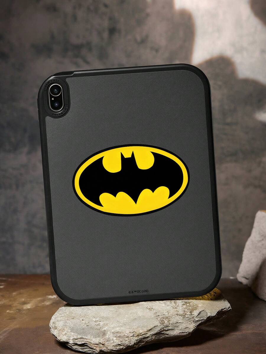 BATMAN X SHEIN 黑色酷炫皮革纹理防摔保护平底保护壳 - 彩色 - 查看 1