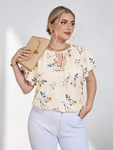 SHEIN Clasi 大码夏季休闲印花衬衫 - 彩色 - 查看 1