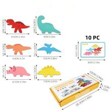 MINKOJA Wooden Dinosaur Stacking Game Fun Board Game, Kids Educational Early Learning Toy, Helps Train Observation And Practical Ability, Cultivate Hand-Eye Coordination And Balance Sense, STEM Educational Toy - Multicolor - View 7