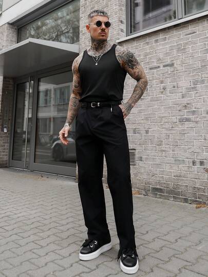 Artur Kramer 男士纯色简约休闲无袖背心