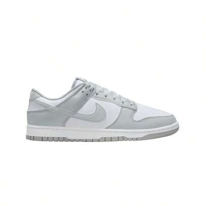 Nike Dunk Low Retro Men's Casual Athletic Shoes White/ Lt Smok Grey-White HF5441