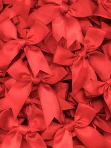 20/50Pcs Colourful Satin Ribbon Bows Cute Ribbon Bow For DIY Craft Decoration Headwear Fashion Clothing Accessories Wedding Birthday Party Decorations - Multicolor - View 24