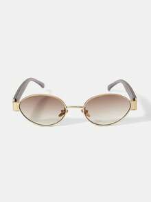MOTF PREMIUM VINTAGE OVAL FRAME METAL S OLD MONEY WIND GRADIENT - Gradient brown - View 3