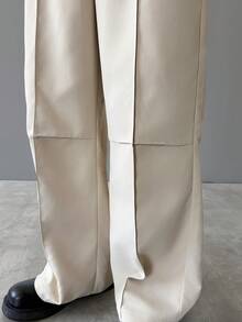 SLATEMANN Men's Casual Loose Wide-Leg Pants - Beige - View 7