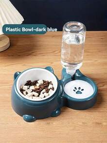 2-In-1 Elevated Tilted Pet Feeder With Stainless Steel Food & Water Bowls, Protects Pets Neck And Promotes Safer Eating & Drinking - multicolor - View 12