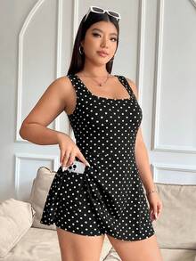 Plus Size Women Ditsy Floral Sleeveless Jumpsuit Suitable For Summer Zoey Outfit Plus Size Zumba Outfit Zumba Outfit Terno For Women Plus Size - Multicolor - View 5