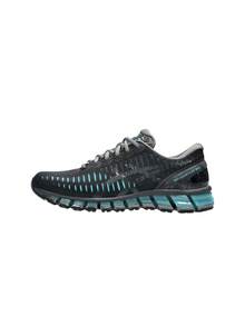 Asics GEL-Quantum 360 Women's Sneaker Black / Aquarium 1203A750 - Black and Turquoise - 查看 5